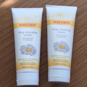 TWO Tubes of Burt’s Bees deep cleansing cream with soap bark and chamomile
